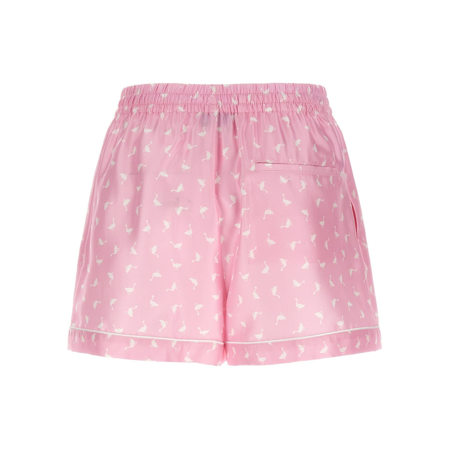 Moschino Multicolor Silk Bermuda Shorts