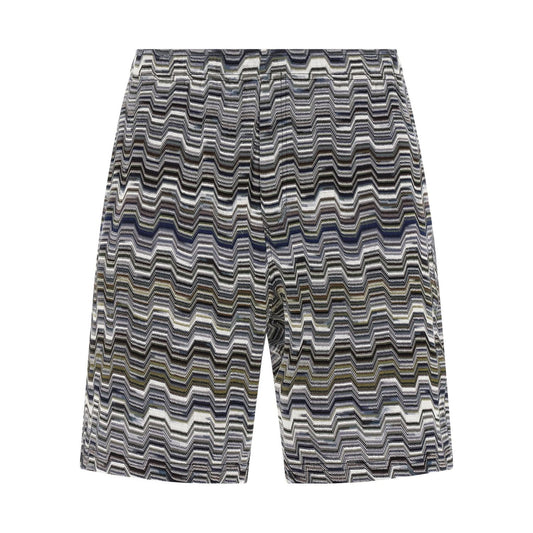Missoni Bicolor Cotton Bermuda Shorts