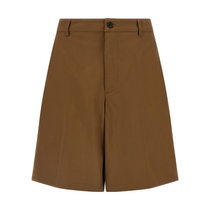 Department 5 Brown Cotton Bermuda Shorts