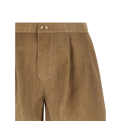 Ermanno Scervino Beige Polyester Bermuda Shorts