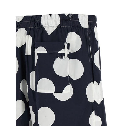 Jacquemus Blue Cotton Bermuda Shorts