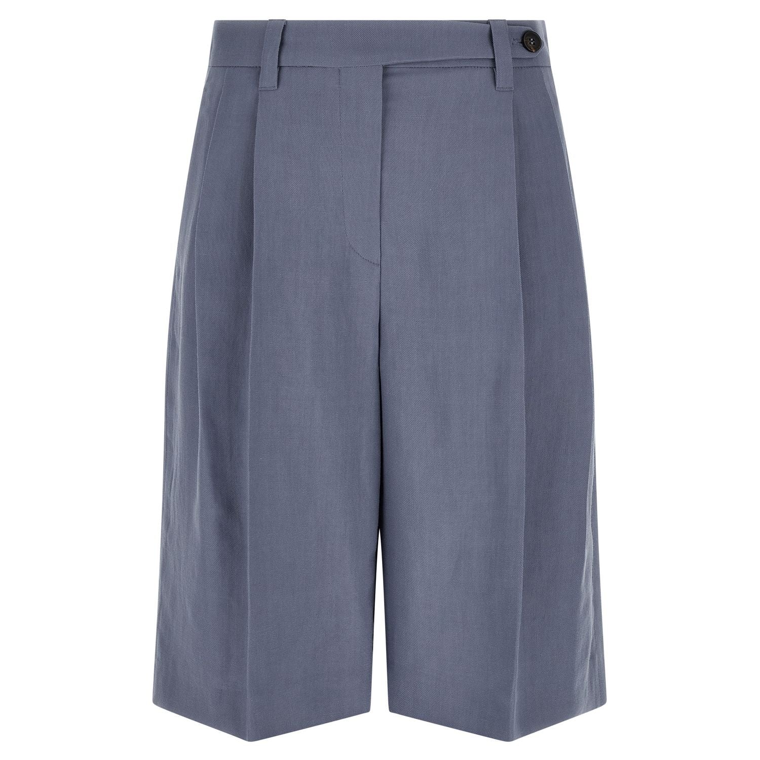 Brunello Cucinelli Blue Viscose Bermuda Shorts