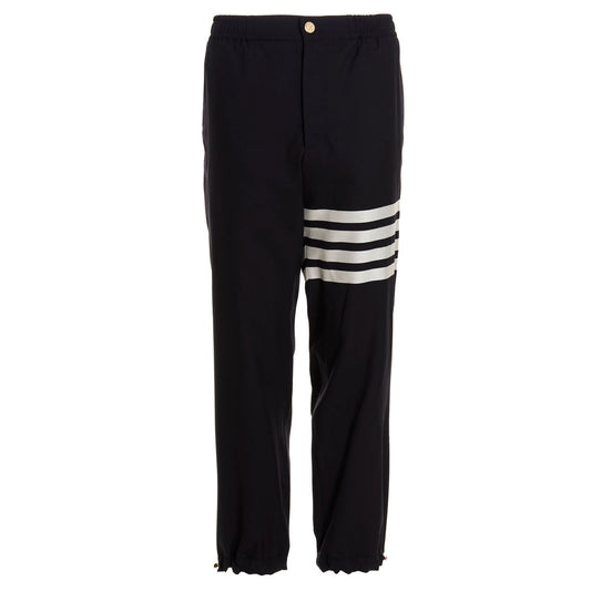 Thom Browne Blue Wool Athletic Pants