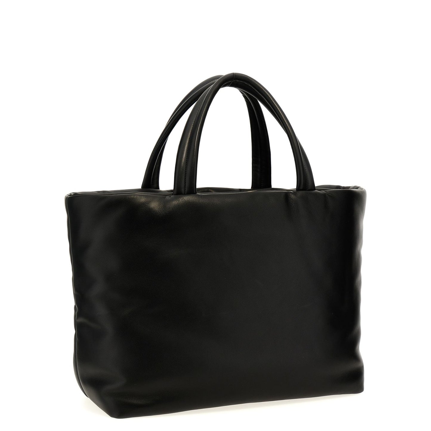 Saint Laurent Black Lamb Leather Tote Bag