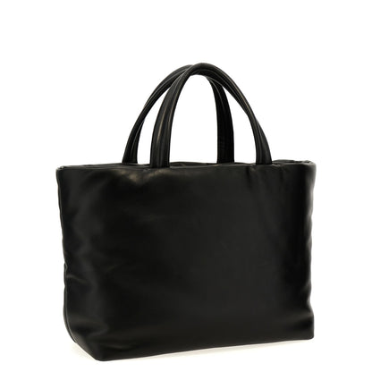 Saint Laurent Black Lamb Leather Tote Bag