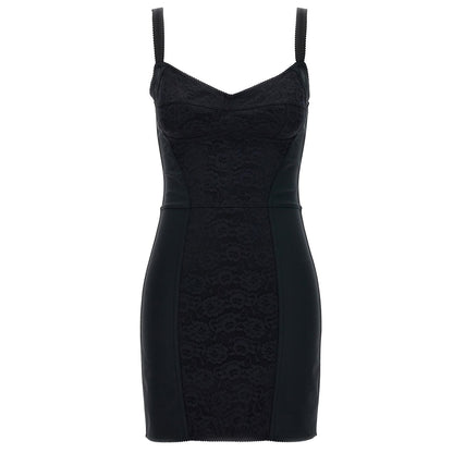 Dolce & Gabbana Black Polyester Short Dress