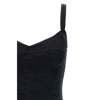 Dolce & Gabbana Black Polyester Short Dress