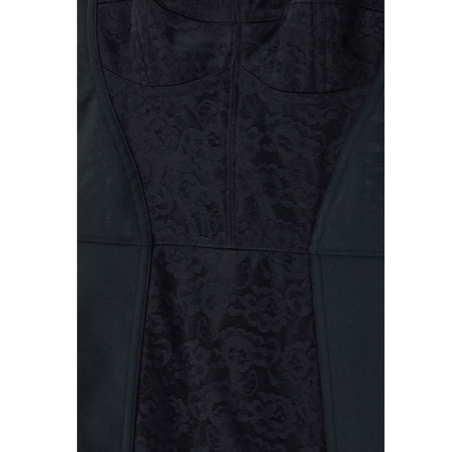 Dolce & Gabbana Black Polyester Short Dress