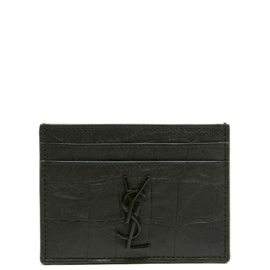 Saint Laurent Black Lambskin Cardholder