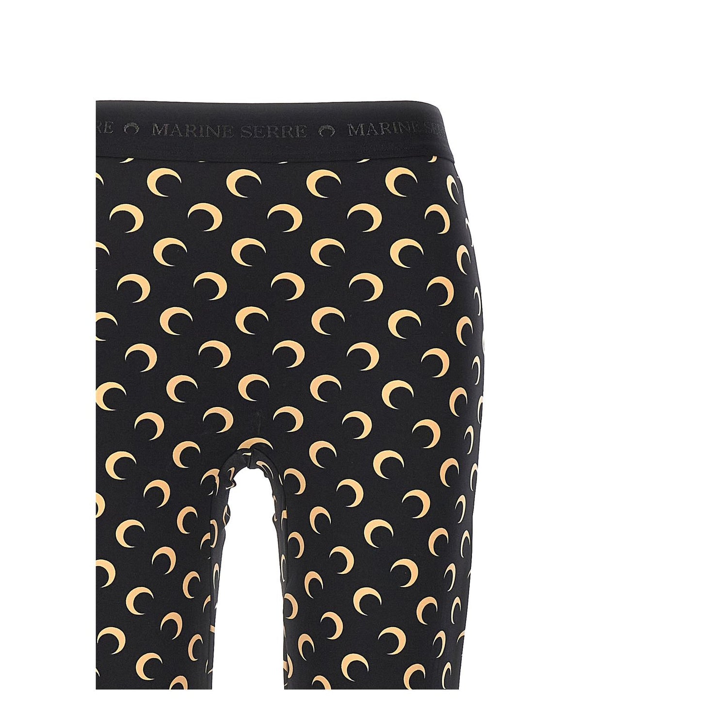 Marine Serre Black Polyamide Leggings