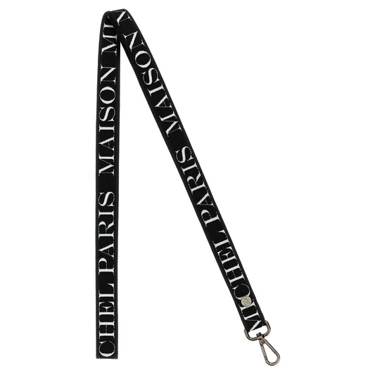 Maison Michel Bicolor Cotton Keychain