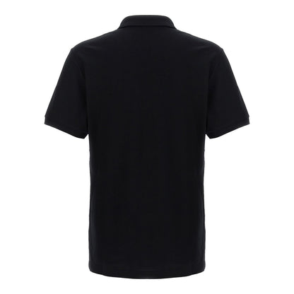 Moschino Black Cotton Polo Shirt