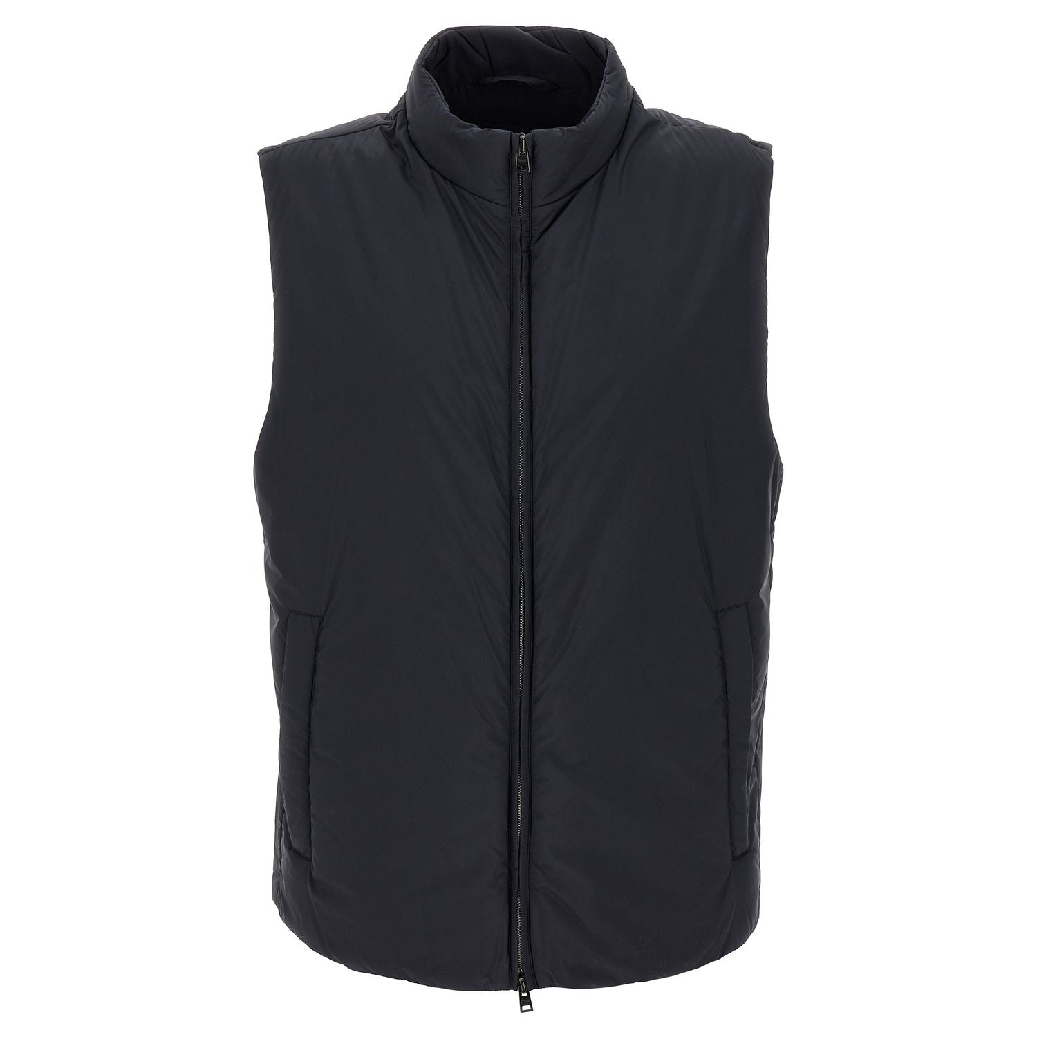 Herno Black Polyamide Sleeveless Jacket