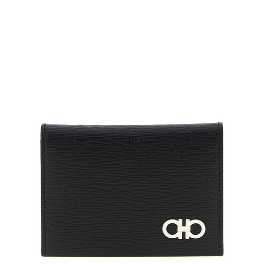 Ferragamo Black Calfskin Cardholder
