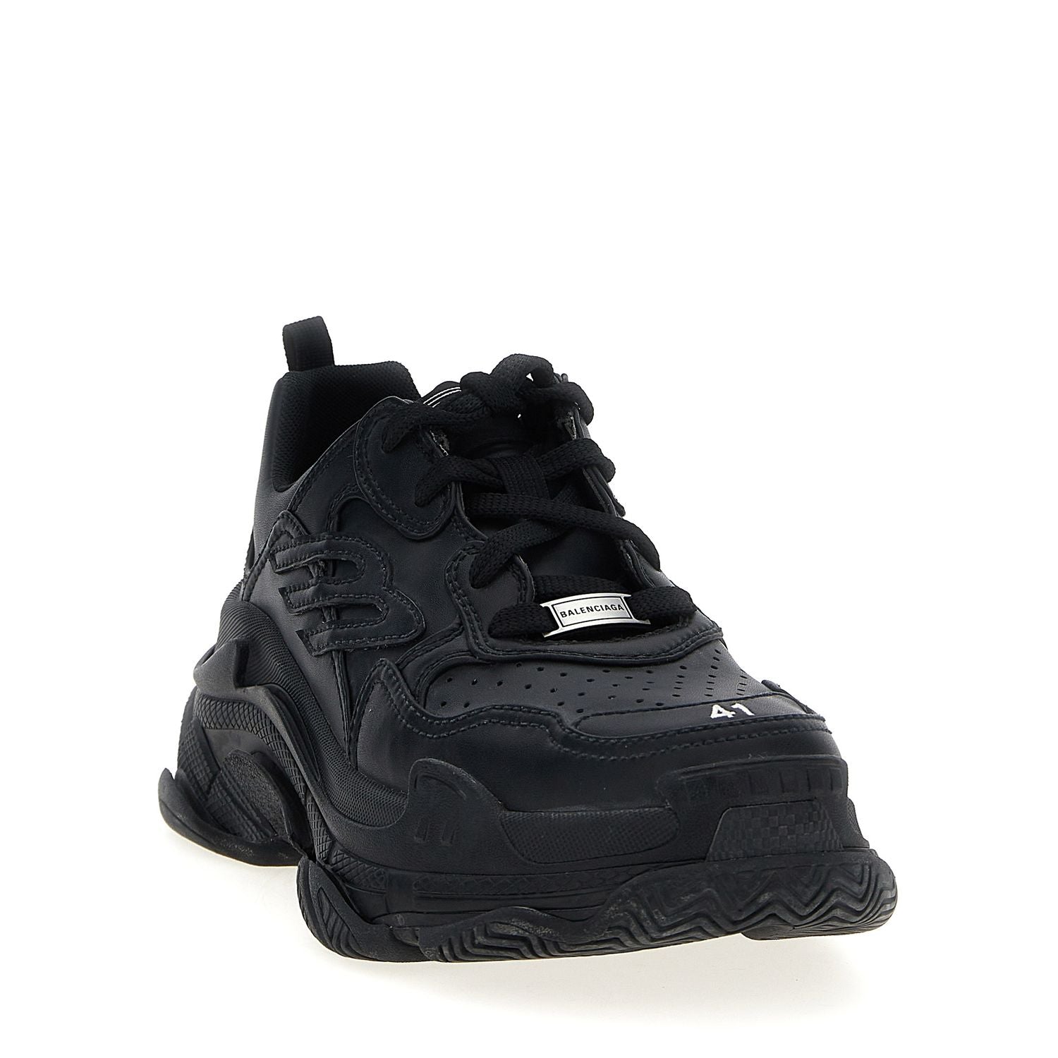Balenciaga Black Polyethylene Athletic Sneakers