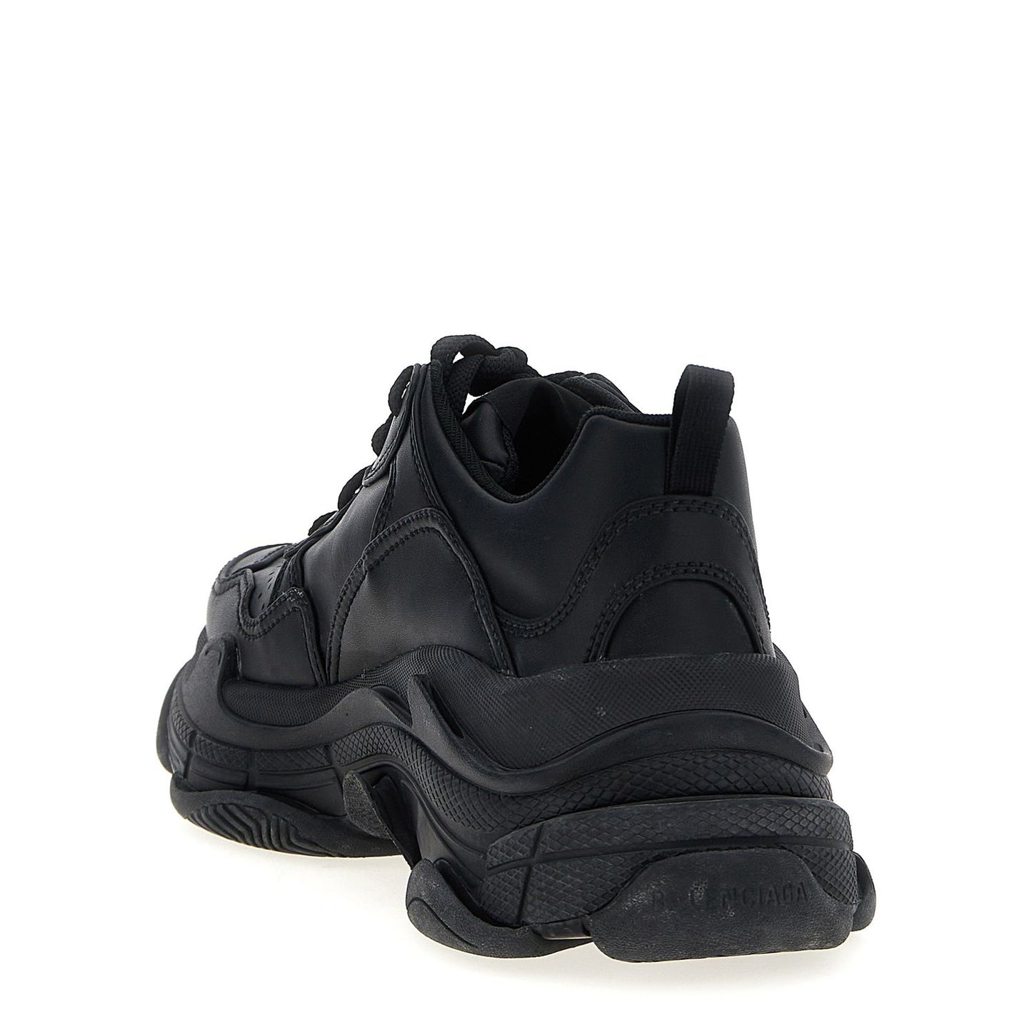Balenciaga Black Polyethylene Athletic Sneakers