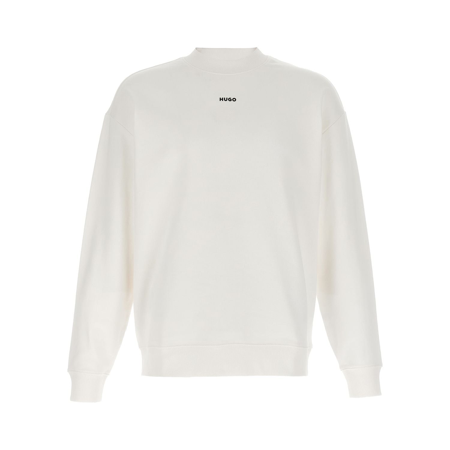Hugo Boss White Cotton Sweatshirt