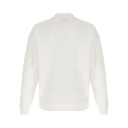 Hugo Boss White Cotton Sweatshirt