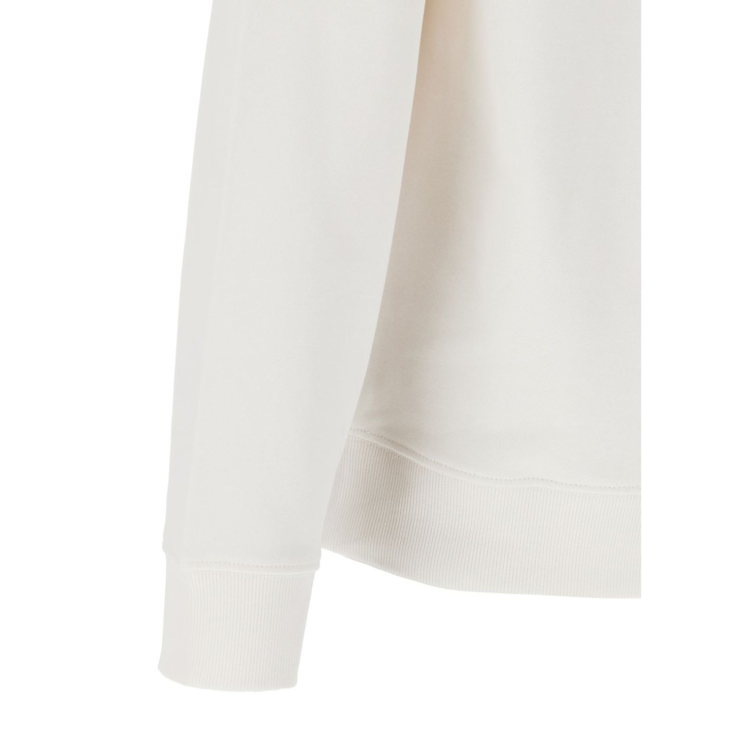 Hugo Boss White Cotton Sweatshirt