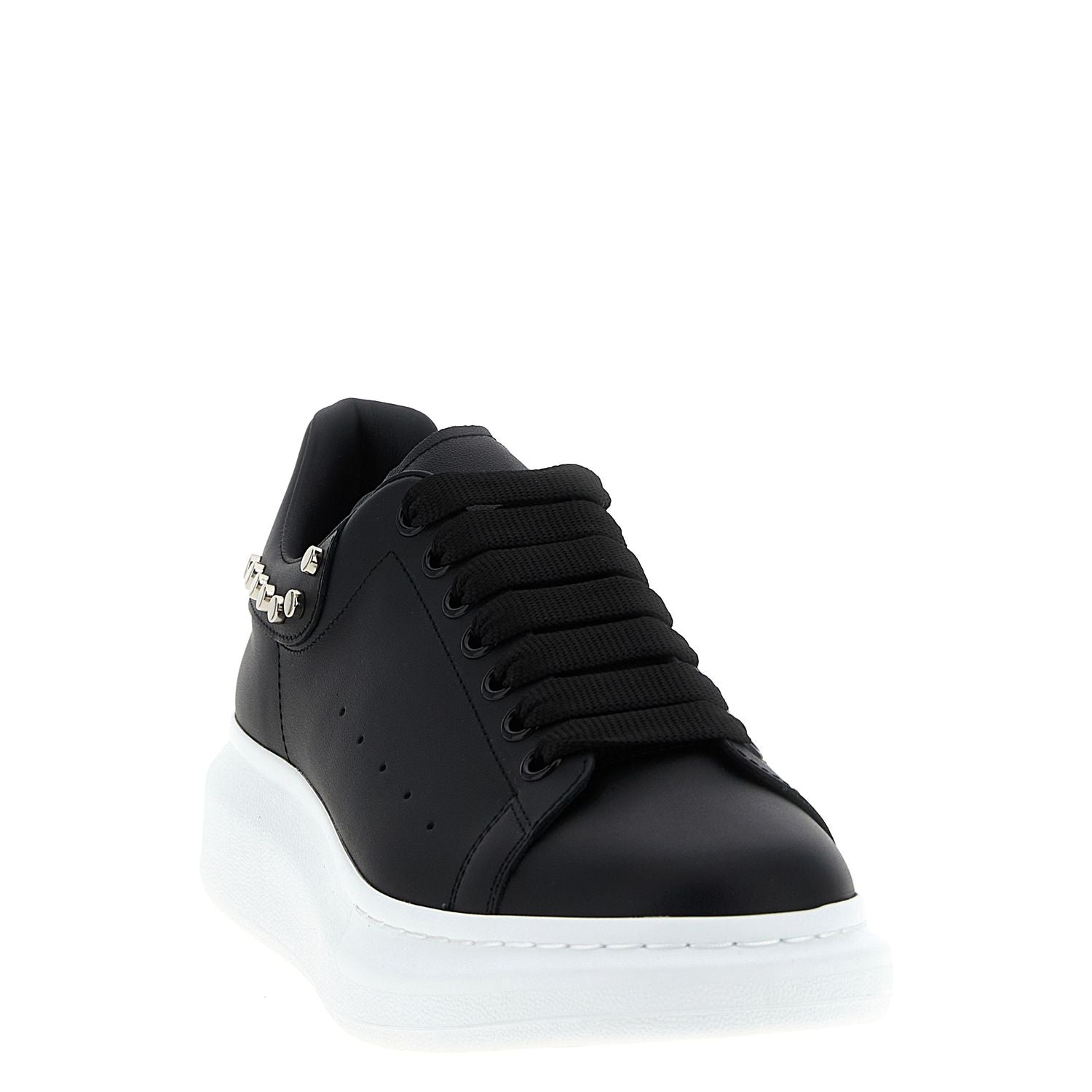 Alexander McQueen Black Calfskin Chunky Sneakers