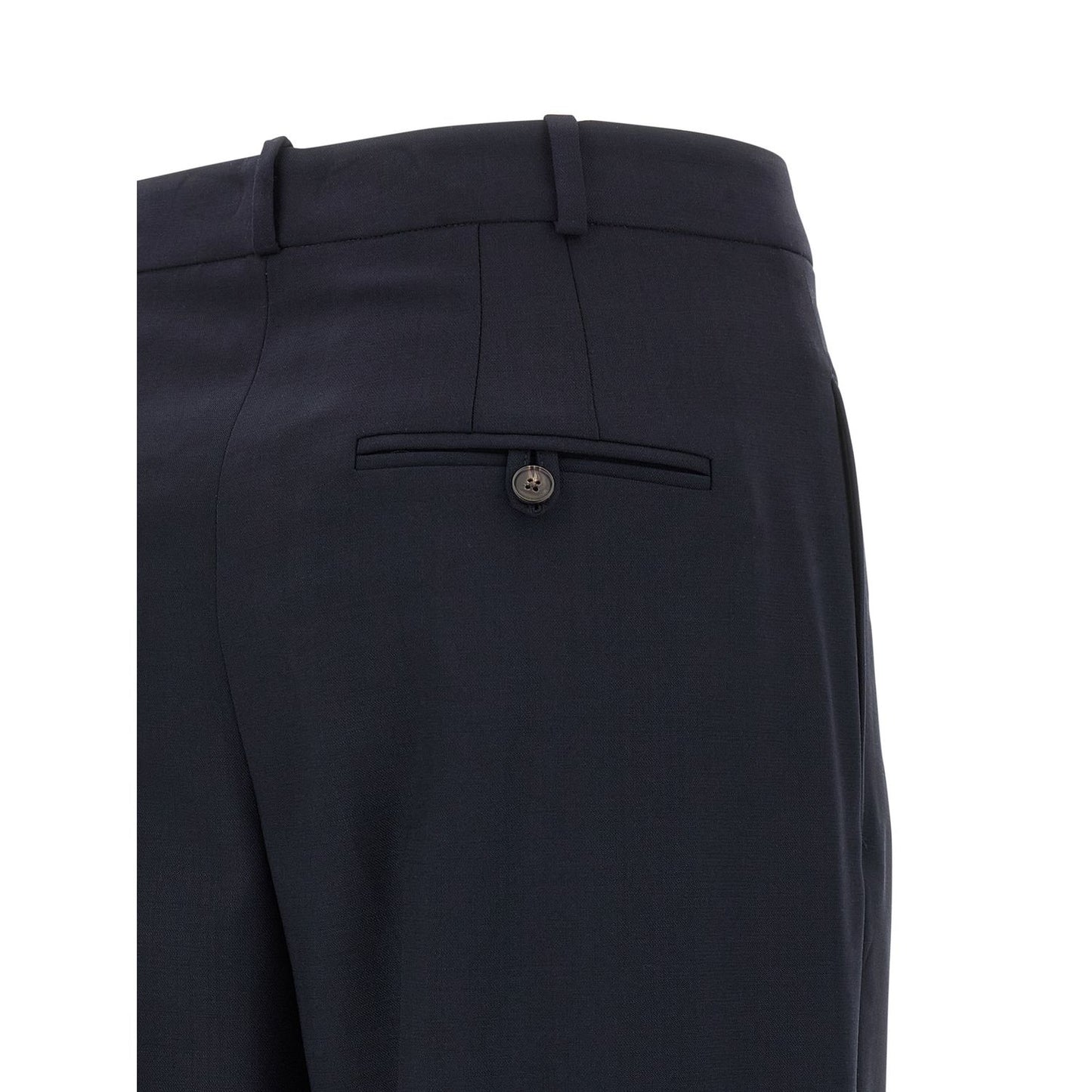Polo Ralph Lauren Blue Wool Casual Pants