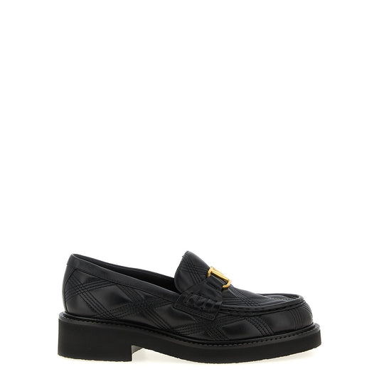 Valentino Garavani Black Lamb Leather Slip-On Loafers