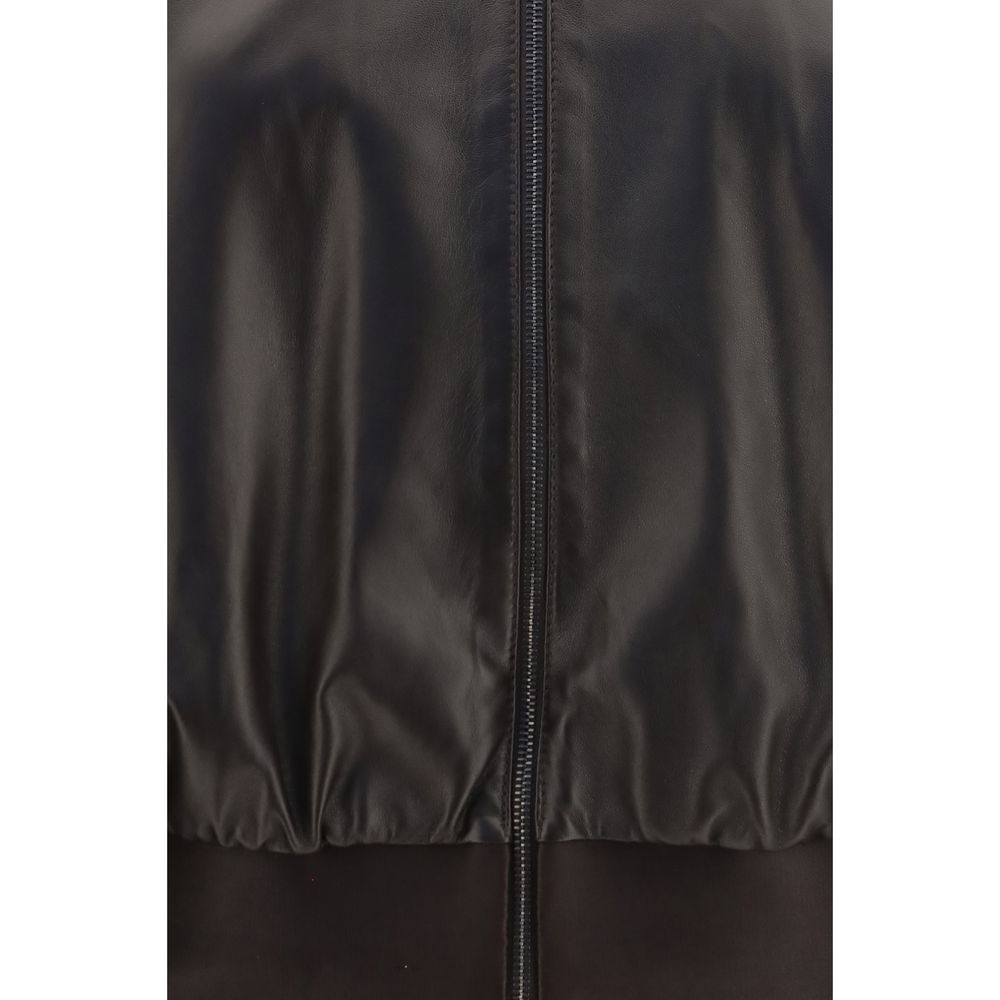 Gucci Brown Lamb Ovis Aries Bomber