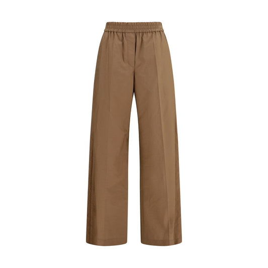 Brunello Cucinelli Brown Cotton Casual Pants