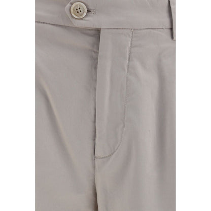 Brunello Cucinelli Beige Cotton Chino Pants