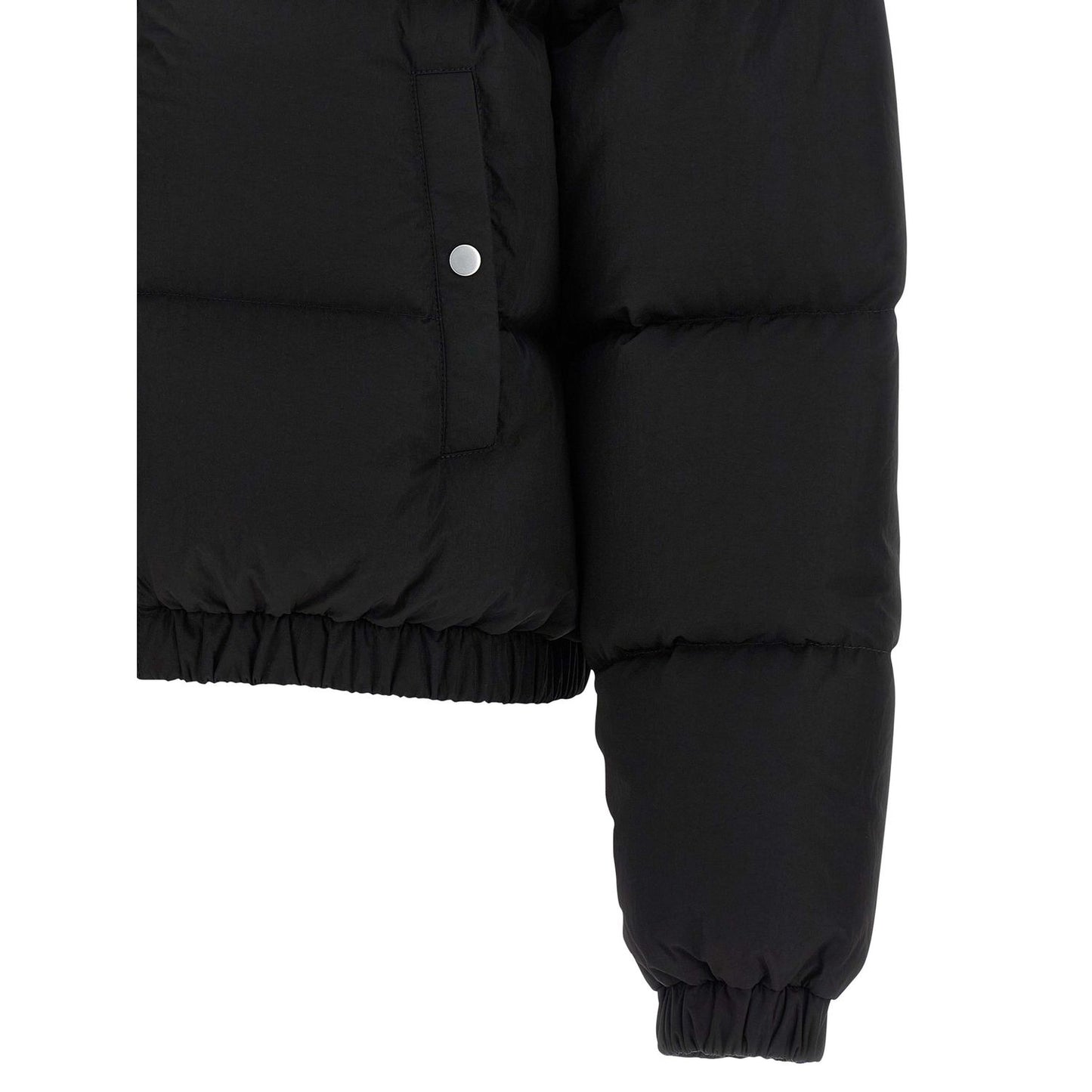 IENKI IENKI Black Nylon Full-Length Jacket