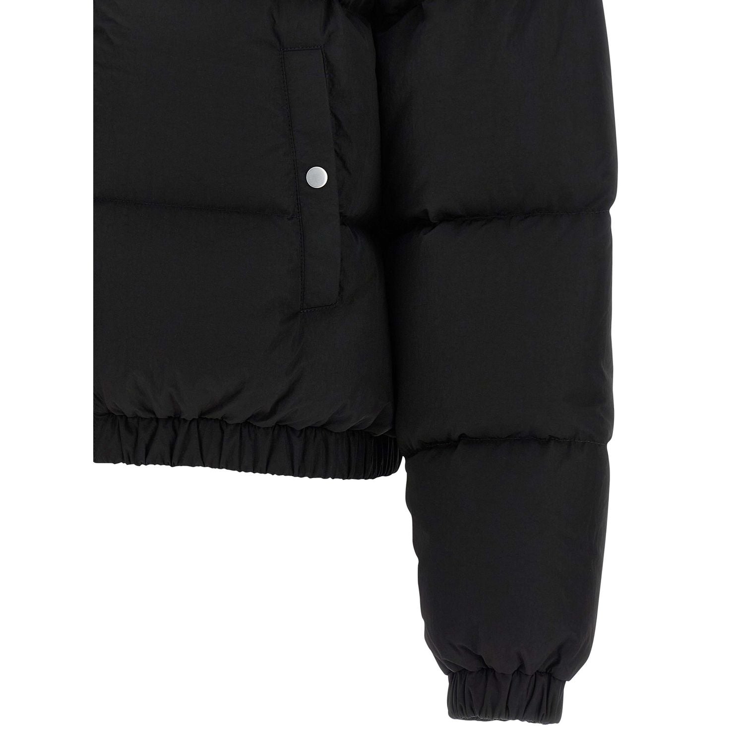 IENKI IENKI Black Nylon Full-Length Jacket