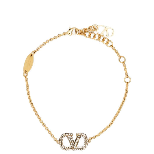 Valentino Garavani Gold Stainless Steel Bracelet