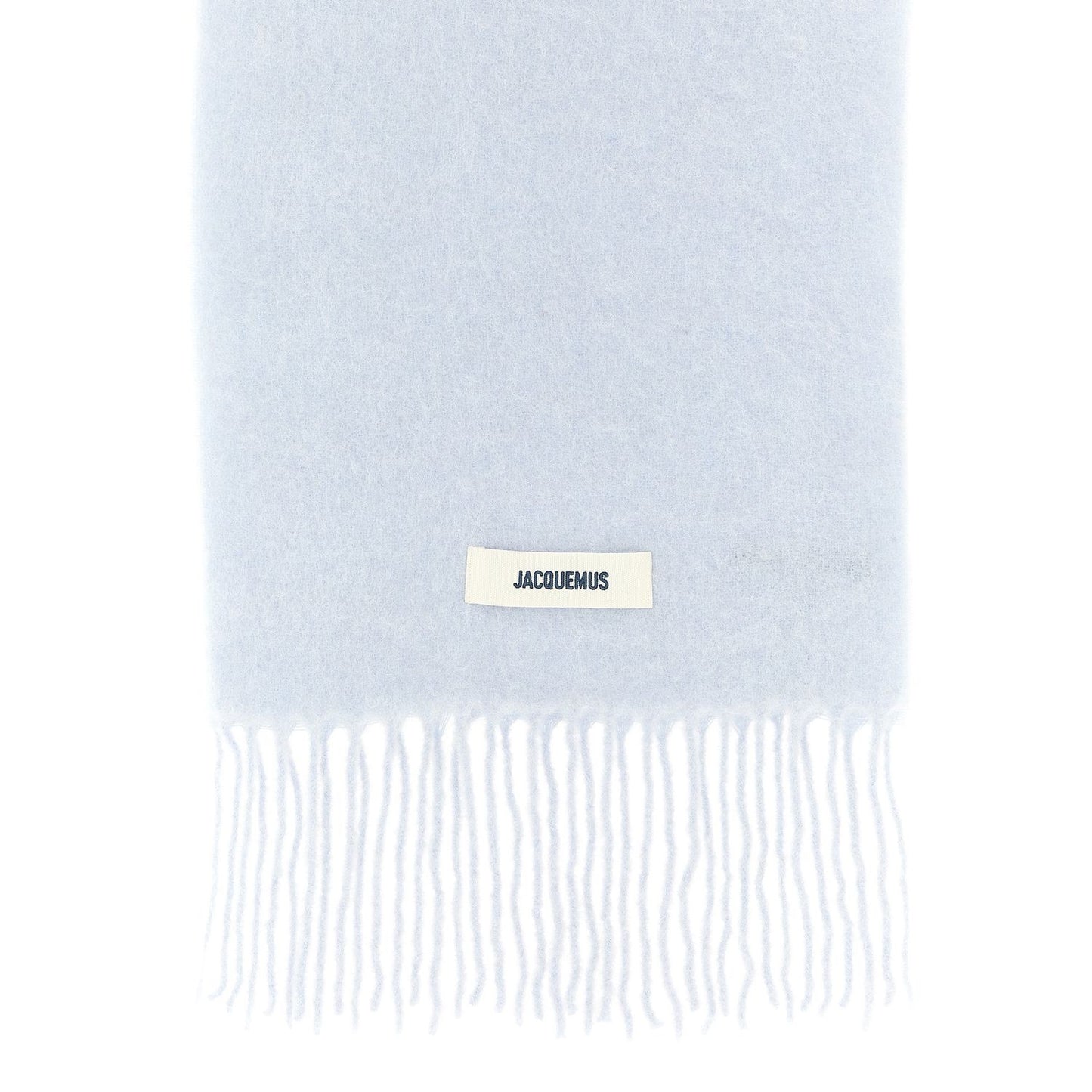Jacquemus Blue Alpaca Leather Scarf