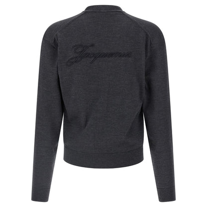 Jacquemus Gray Merino Wool Cardigan