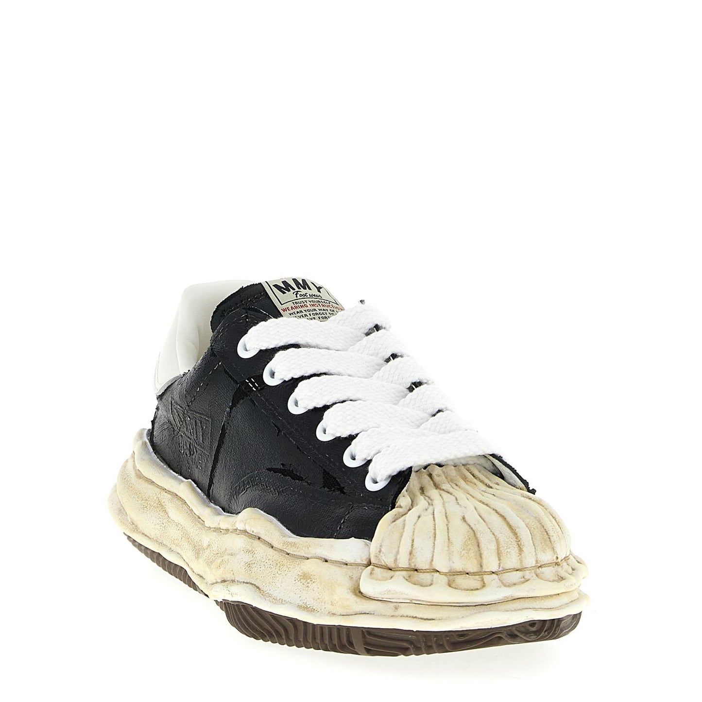 Maison Mihara Yasuhiro Black Cotton Sneakers