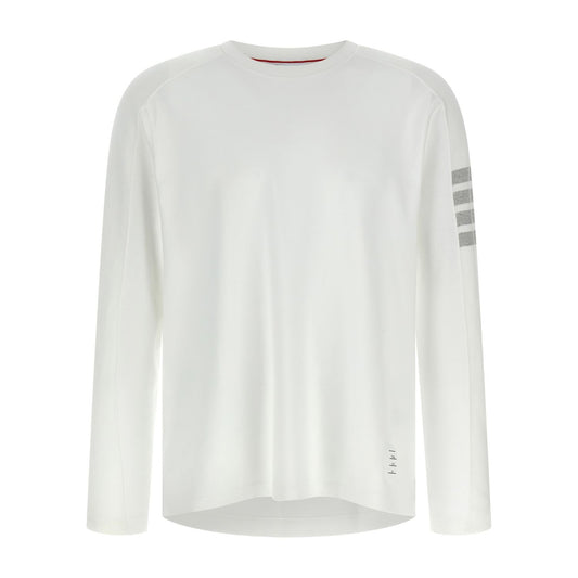 Thom Browne White Cotton T-Shirt