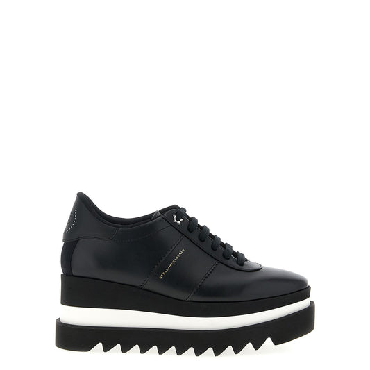 Stella McCartney Black Polyethylene Wedge Sandals