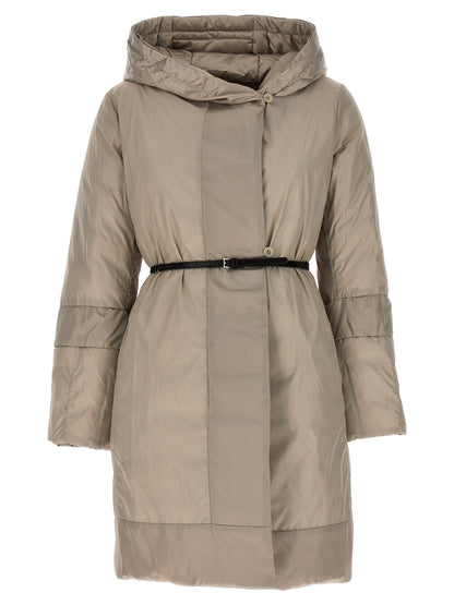 Max Mara Beige Polyamide Full-Length Jacket