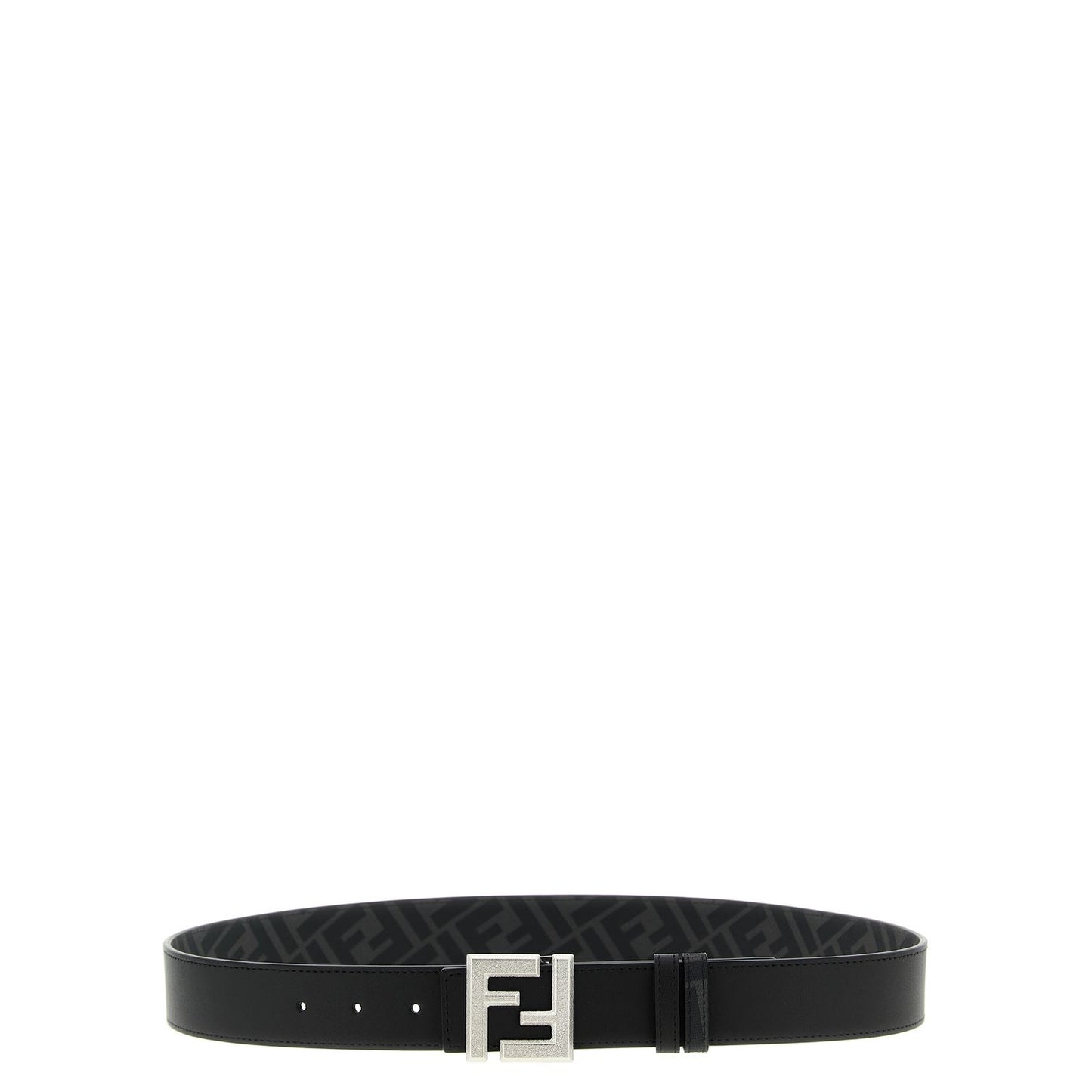 Fendi Black Calfskin Regular Belt