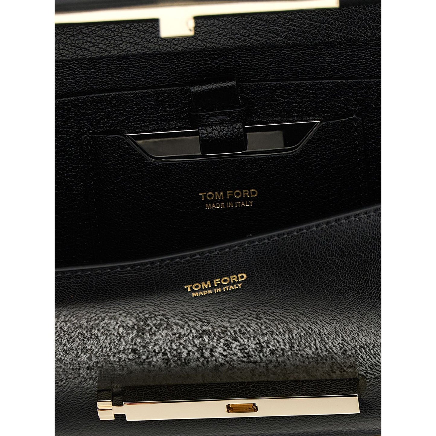 Tom Ford Black Goatskin Shoulder Bag