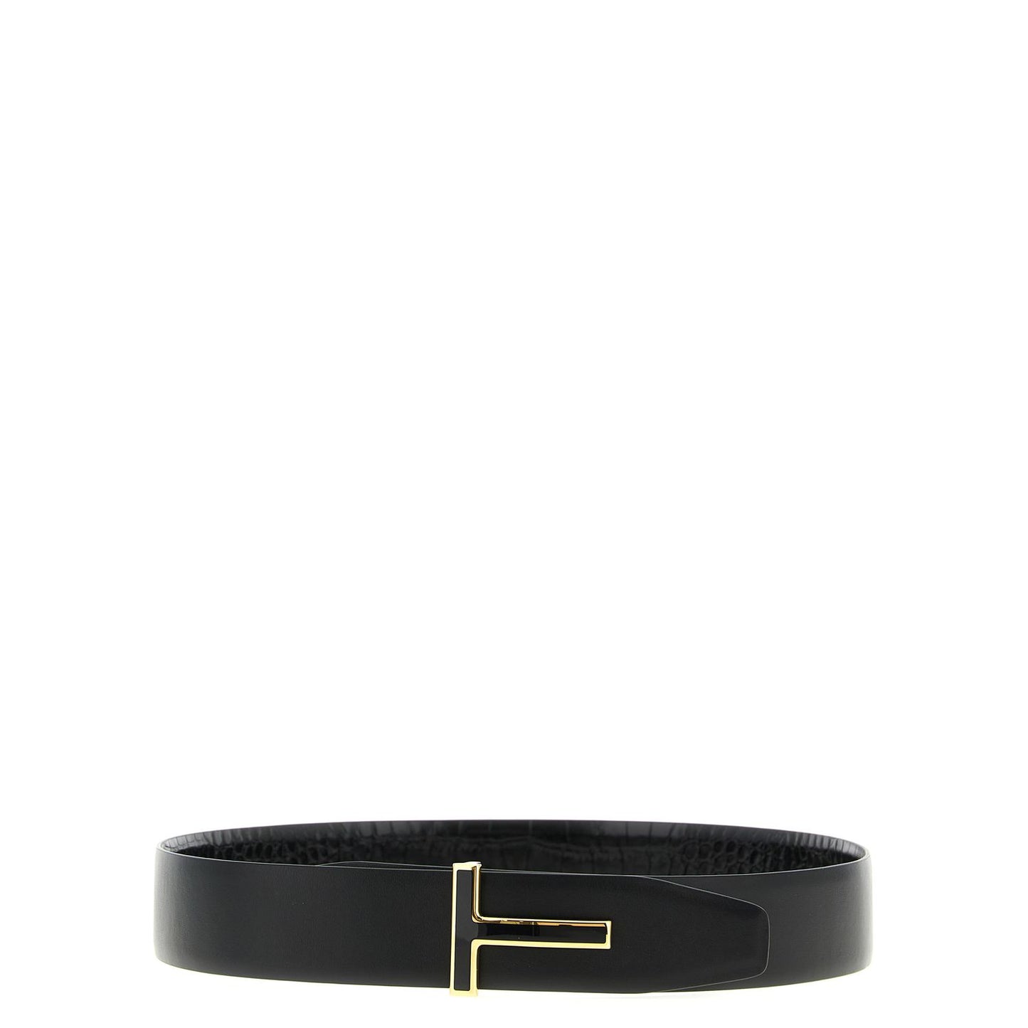 Tom Ford Black Calfskin Regular Belt