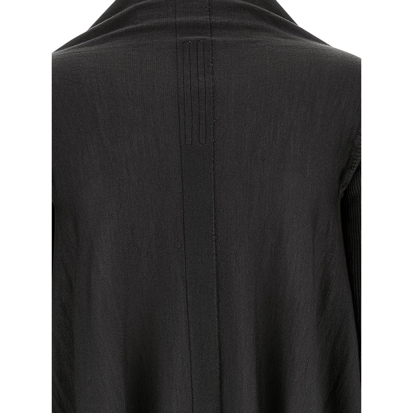 Rick Owens Black Wool Cardigan