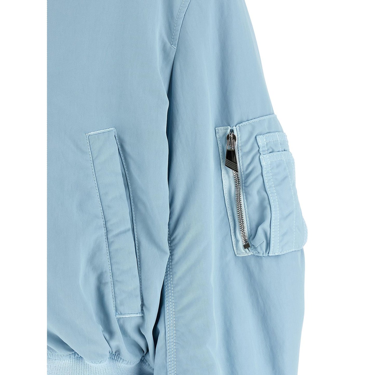 The Attico Blue Polyamide Bomber