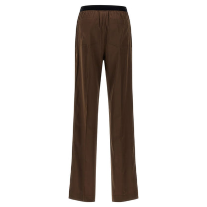 Tom Ford Brown Silk Casual Pants