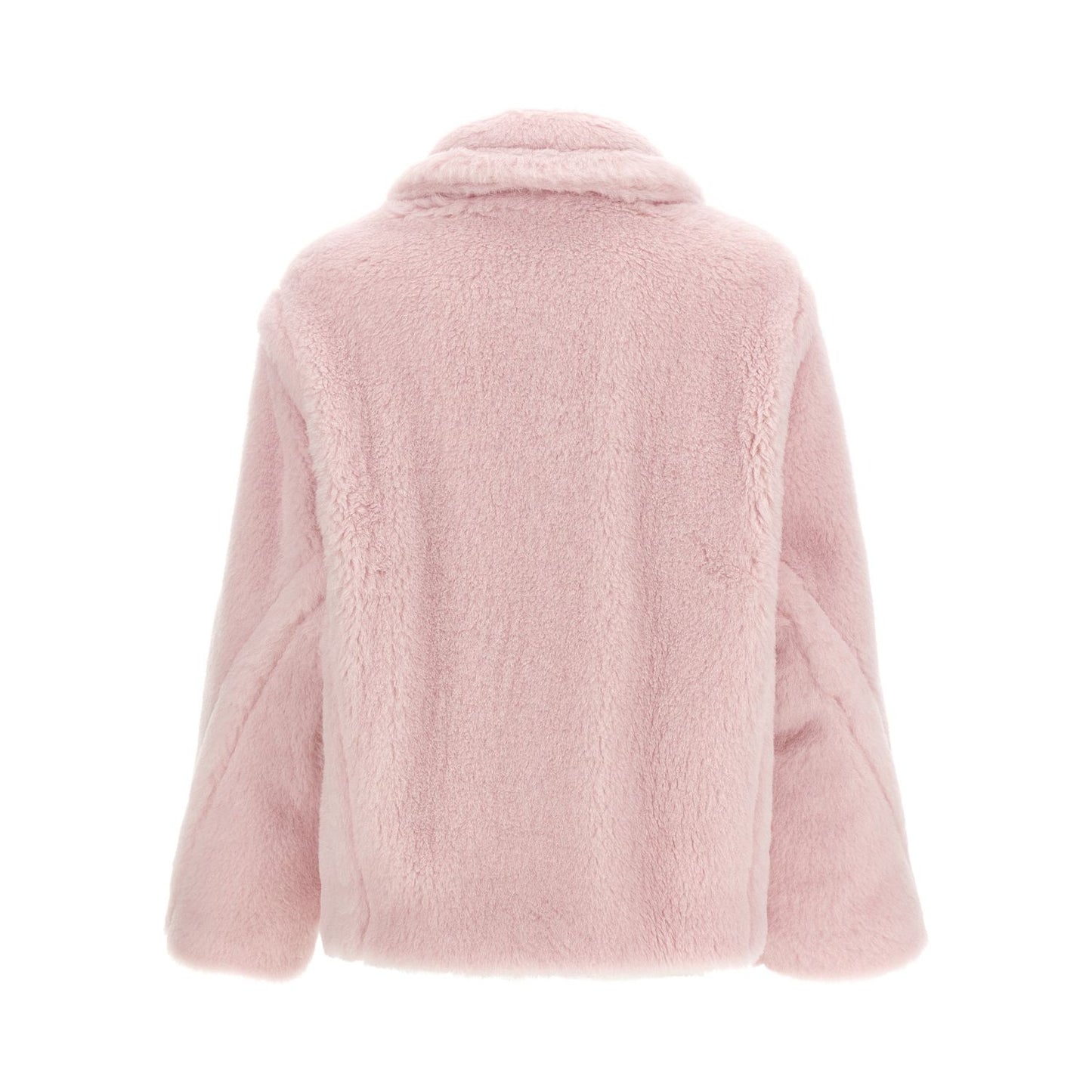 Max Mara Multicolor Alpaca Leather Coat