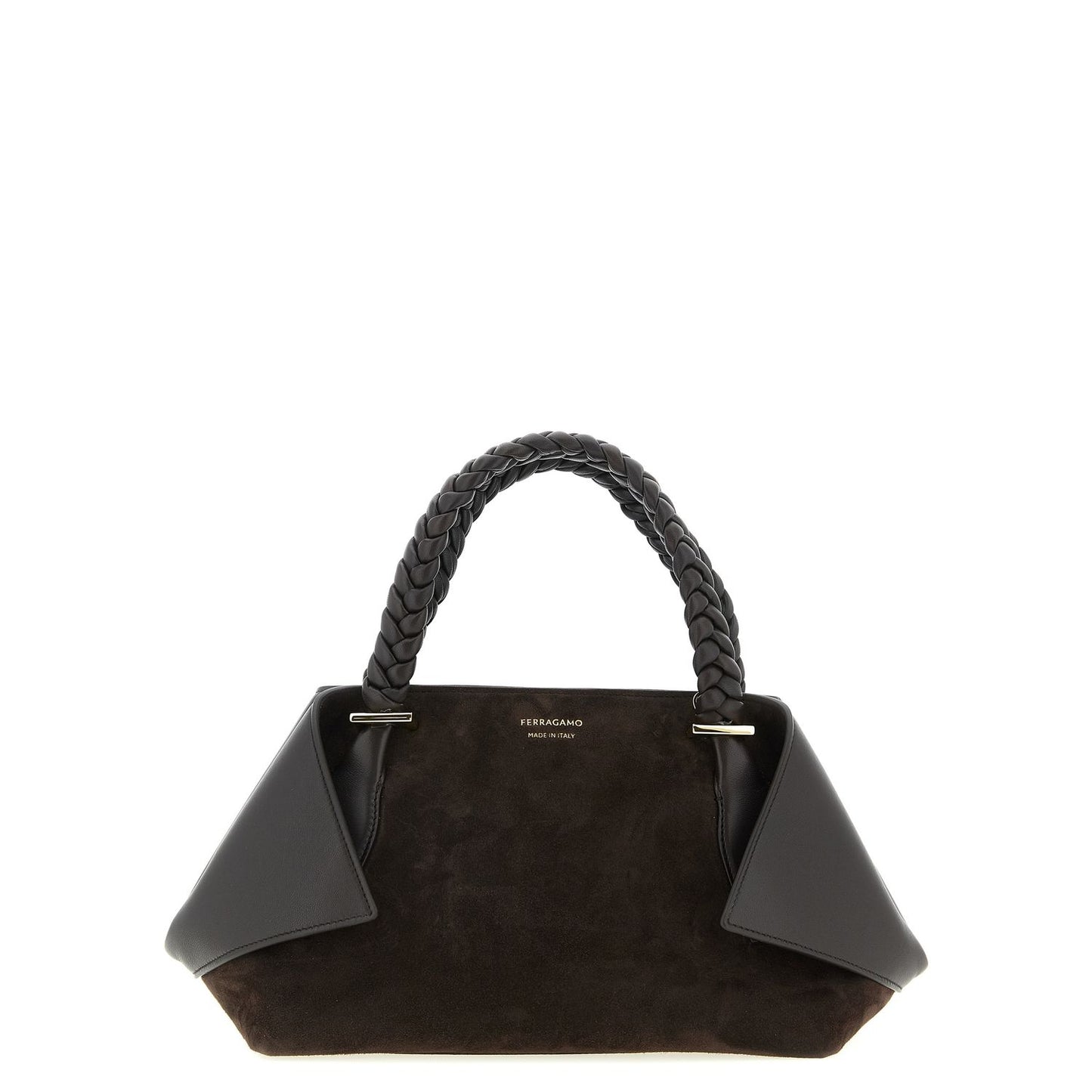 Ferragamo Brown Goatskin Handbag
