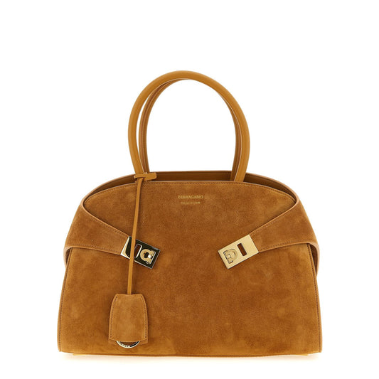 Ferragamo Beige Goatskin Handbag
