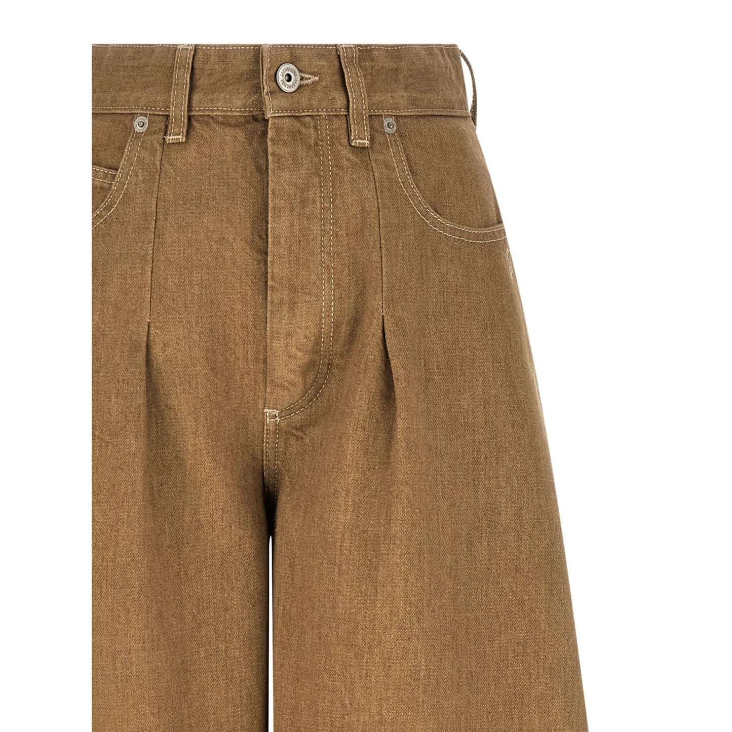 Jacquemus Beige Cotton Jeans Denim