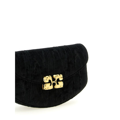 Ganni Black Polyester Cardholder
