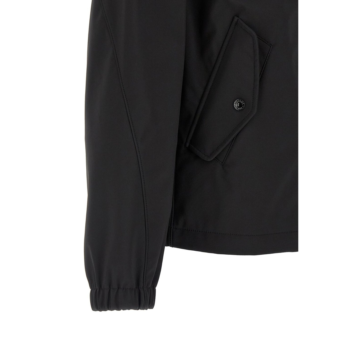 Stone Island Black Polyester Shell Jacket